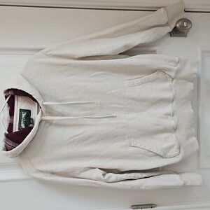 American Eagle Men's Hoodie,‎ Medium cream color